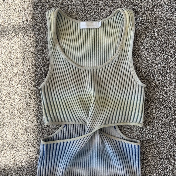 Jonathan Simkhai Colleen cutout space-dyed ribbed cotton midi dress - Size XS - Picture 10 of 17